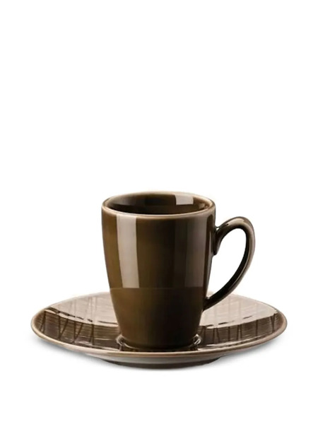 Rosenthal Espresso Cup And Saucer Set - Brown 