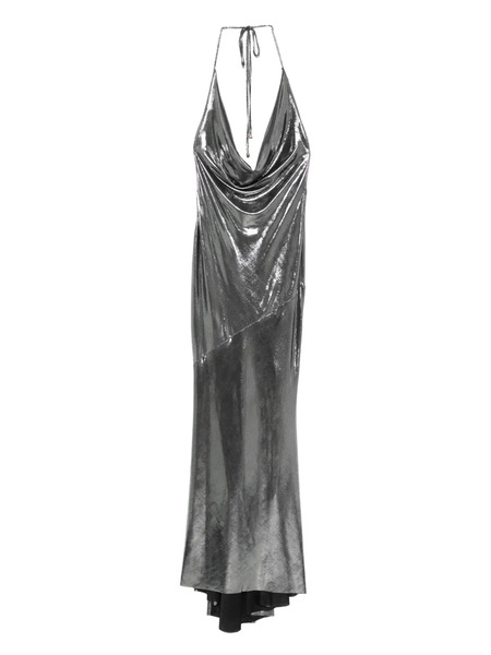 Roserry Ibiza Cowl-neck Maxi Dress - Silver 