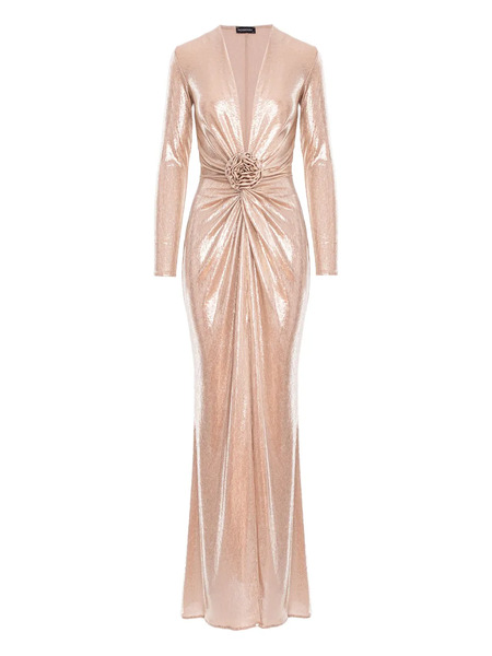  Roserry Mallorca Floral Maxi Dress - Gold 