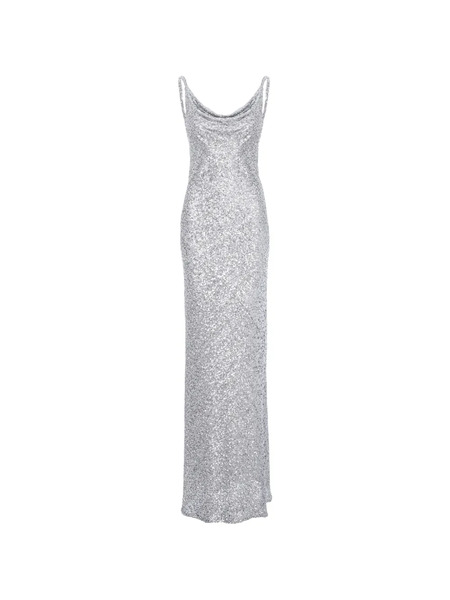  Roserry Margot Sequined Sleeveless Dress - Silver 