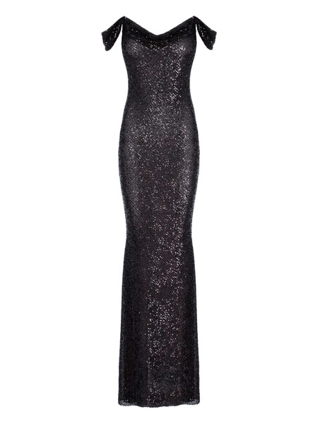  Roserry Miami Sequin Maxi Dress - Black 