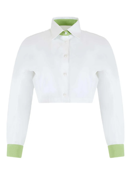  Rosie Assoulin Button-down Poplin Top - White 
