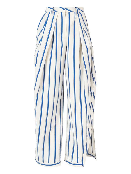  Rosie Assoulin Striped Trousers - White 