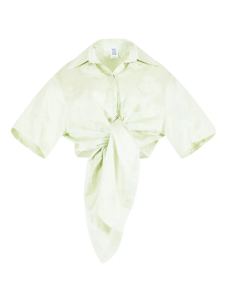 Rosie Assoulin Tie Me Up Button-down Shirt - Green 