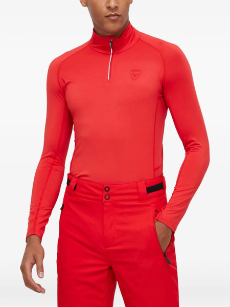  Rossignol Half-zip Turtleneck Top - Red 