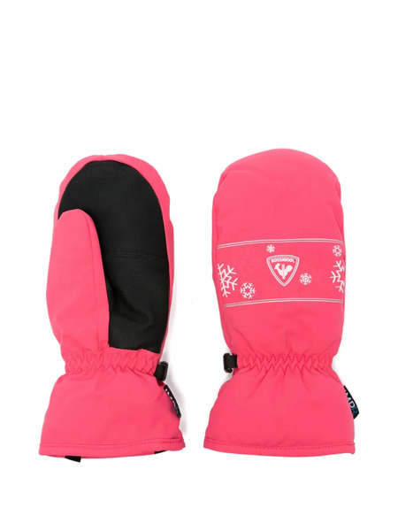  Rossignol Kids Jane Imp'r Snowflake-pattern Ski Mittens - Pink 