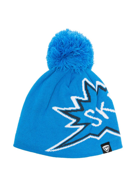  Rossignol Kids Paterned-intarsia Pompom Beanie - Blue 