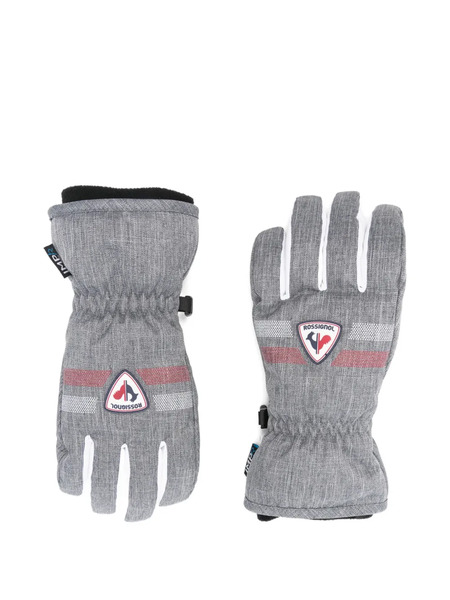  Rossignol Kids Striped-detail Gloves - Grey 