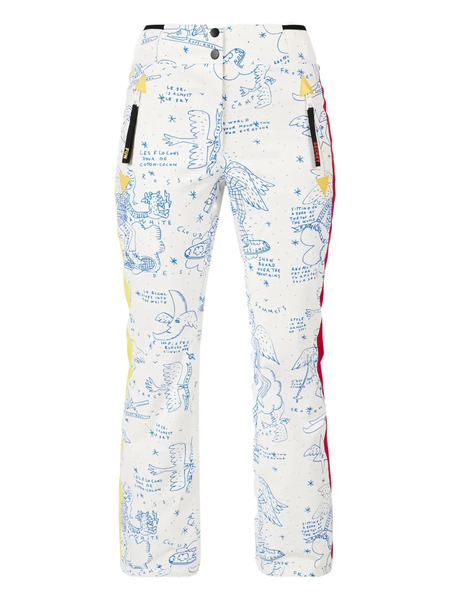  Rossignol X Jcc Graphic-pattern Side-stripe Trousers - White 