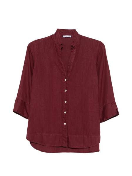  Rosso 35 Button Three-quarter Sleeve Shirt - Red 
