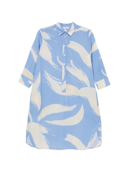  Rosso 35 Pattern Shirt Dress - Blue 