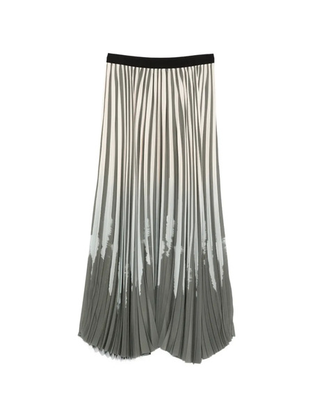  Rosso 35 Striped Pleated Skirt - Neutrals 