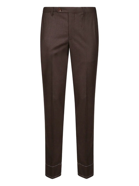  Rota Button-fly Side-pocket Trousers - Brown 