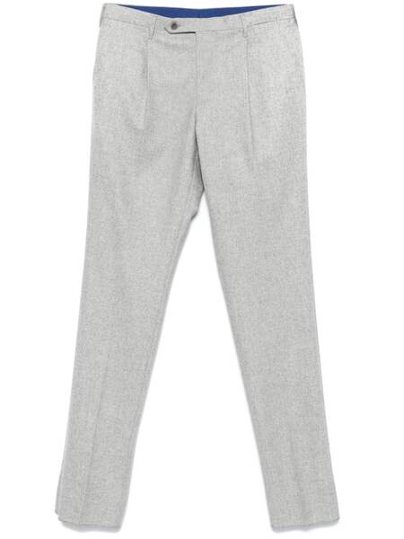  Rota Mélange-effect Chino Trousers - Grey 
