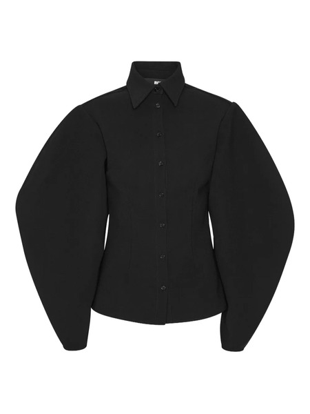  Rotate Birger Christensen Balloon-sleeve Shirt - Black 