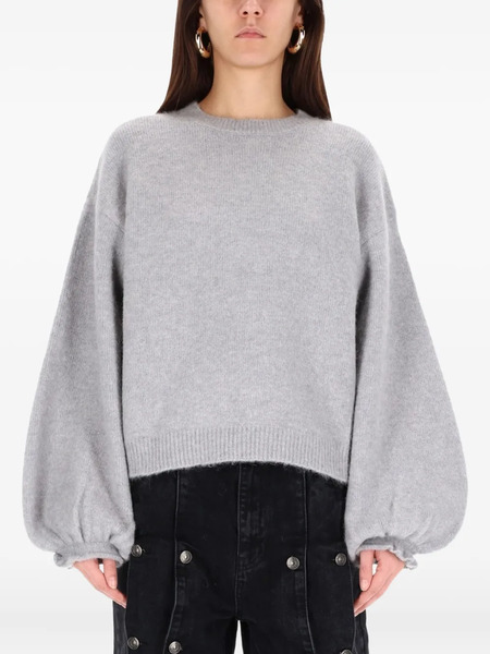  Rotate Birger Christensen Balloon-sleeves Sweater - Grey 
