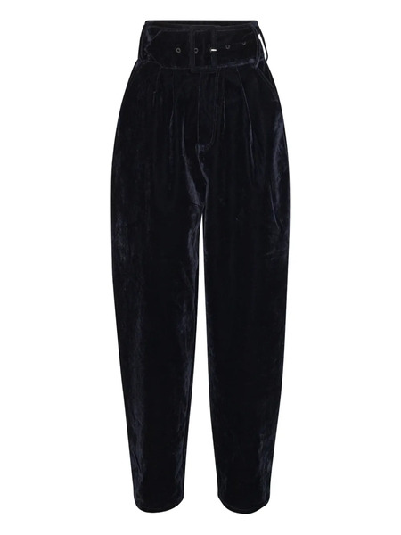  Rotate Birger Christensen Belted Tapered Trousers - Black 