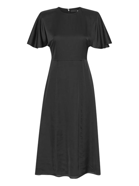  Rotate Birger Christensen Chiffon Midi Dress - Black 