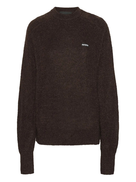  Rotate Birger Christensen Crew-neck Sweater - 2910 - Chicory Coffee 