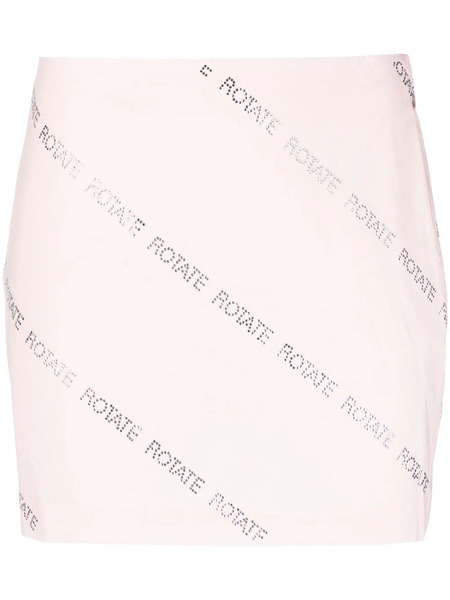  Rotate Birger Christensen Crystal-embellished Miniskirt - Pink 