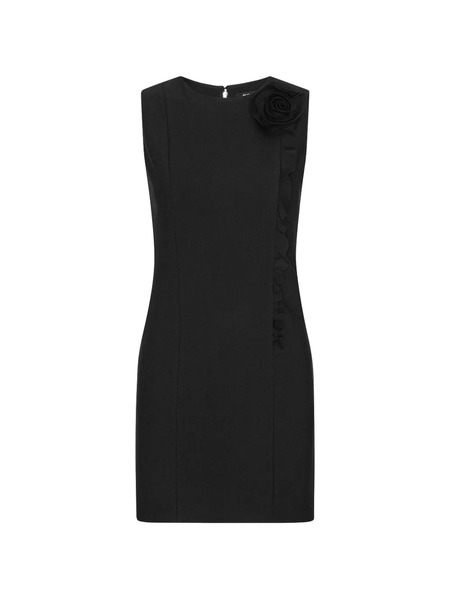  Rotate Birger Christensen Flower Ruffled Mini Dress - Black 