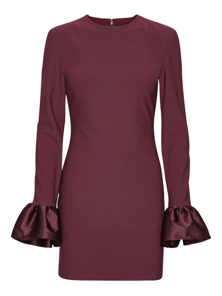  Rotate Birger Christensen Frill-sleeved Mini Dress - Red 