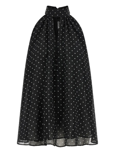  Rotate Birger Christensen Halterneck Bow Top - Black 