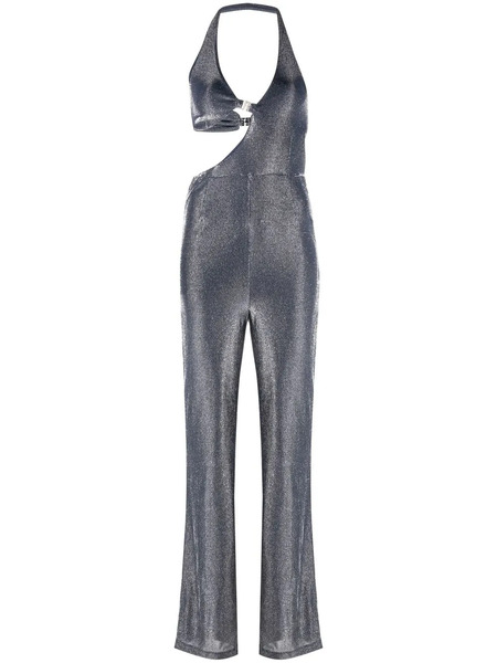  Rotate Birger Christensen Halterneck Jumpsuit - Blue 
