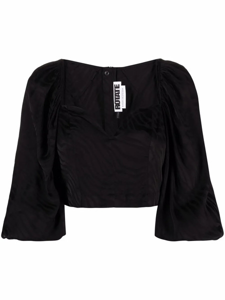  Rotate Birger Christensen Irina Blouse - Black 