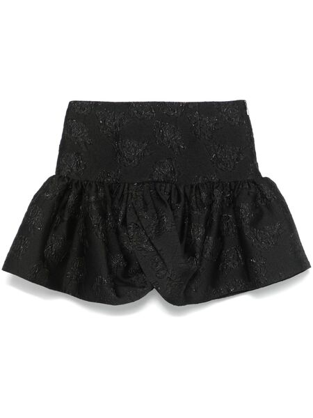  Rotate Birger Christensen Jacquard Mini Skirt - Black 