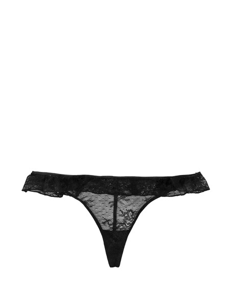  Rotate Birger Christensen Lace Thong - Black 