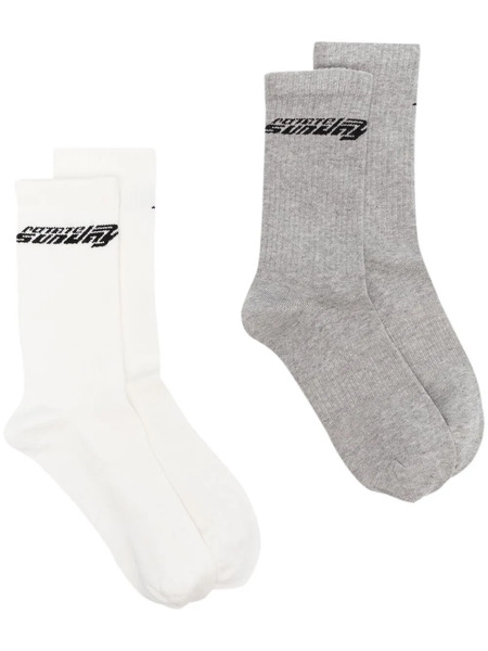  Rotate Birger Christensen Logo-detail Ankle Socks (set Of Two) - Neutrals 