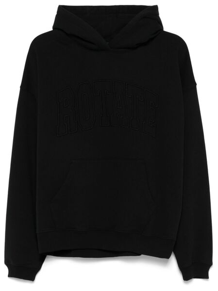  Rotate Birger Christensen Logo-embroidered Hoodie - Black 