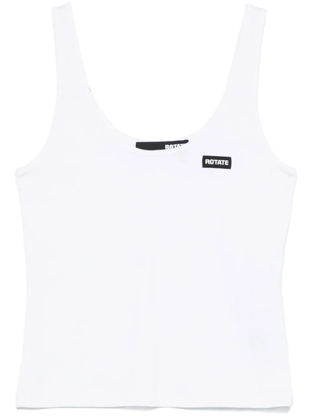  Rotate Birger Christensen Logo-patch Tank Top - White 