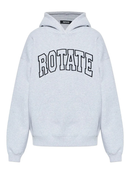  Rotate Birger Christensen Logo-print Hoodie - Grey 