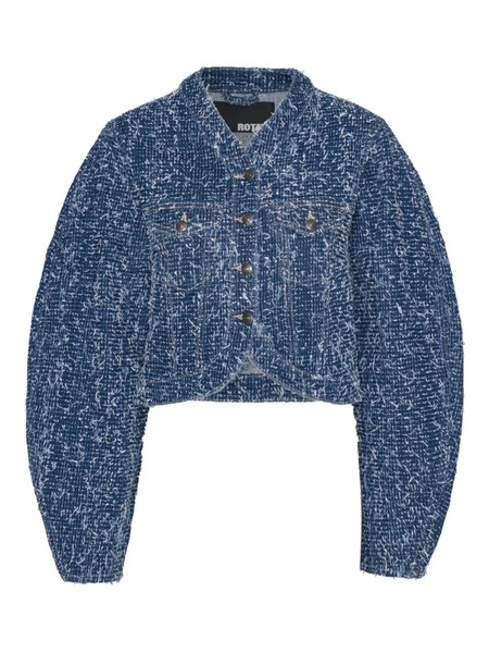  Rotate Birger Christensen Long-sleeve Denim Jacket - Blue 
