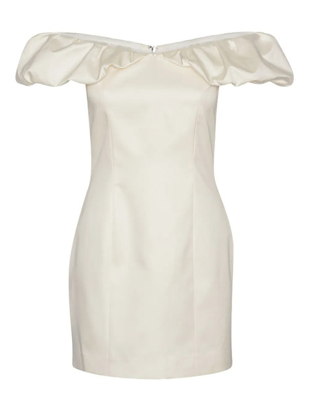  Rotate Birger Christensen Off-shoulder Ruched Minidress - White 