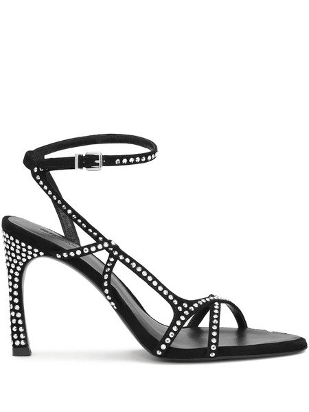  Rotate Birger Christensen Rhinestone-embellished Sandals - Black 