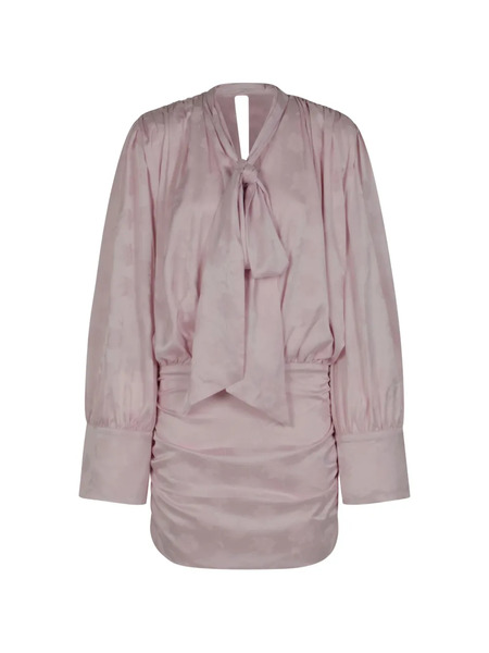  Rotate Birger Christensen Ruffle Long-sleeve Dress - Pink 
