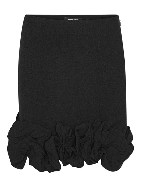  Rotate Birger Christensen Ruffled Mini Skirt - Black 