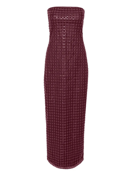  Rotate Birger Christensen Sequin-embellished Maxi Dress - Red 