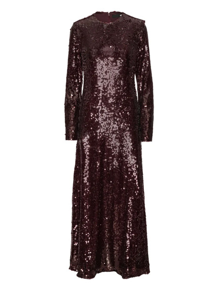  Rotate Birger Christensen Sequin Maxi Dress - Red 