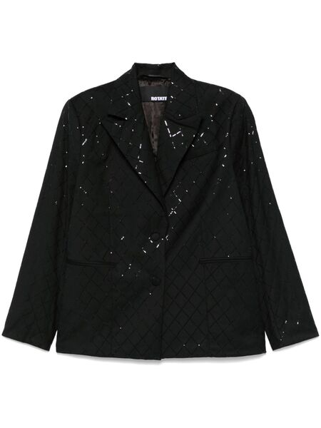  Rotate Birger Christensen Sequinned Blazer - Black 