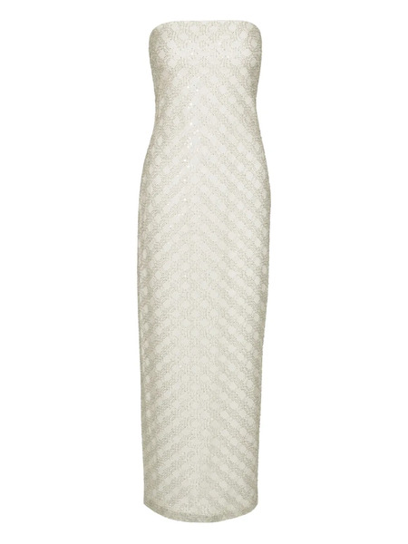  Rotate Birger Christensen Sequinned Dress - White 