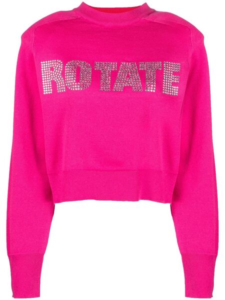  Rotate Birger Christensen Shandy Rhinestone-embellished Jumper - Pink 