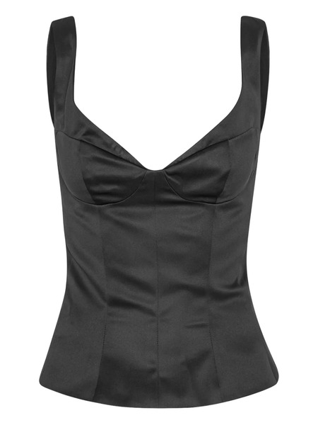  Rotate Birger Christensen Sleeveless Top - Black 