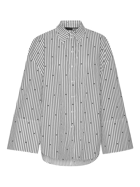 Rotate Birger Christensen Stripe-pattern Shirt - White 