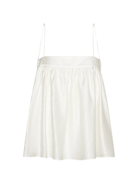  Rotate Birger Christensen Striped Top - White 