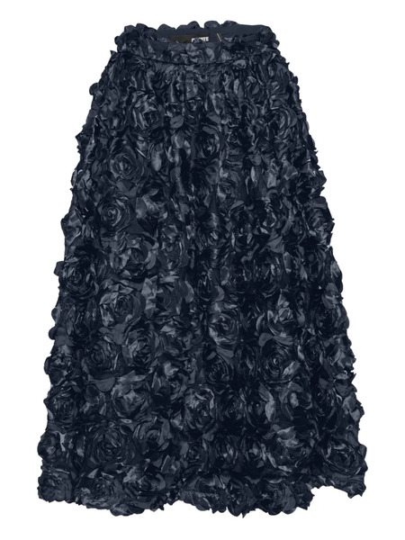  Rotate Birger Christensen Sun Floral-appliqué Midi Skirt - Blue 