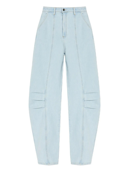  Rotate Birger Christensen Wide-leg Cargo Jeans - Blue 